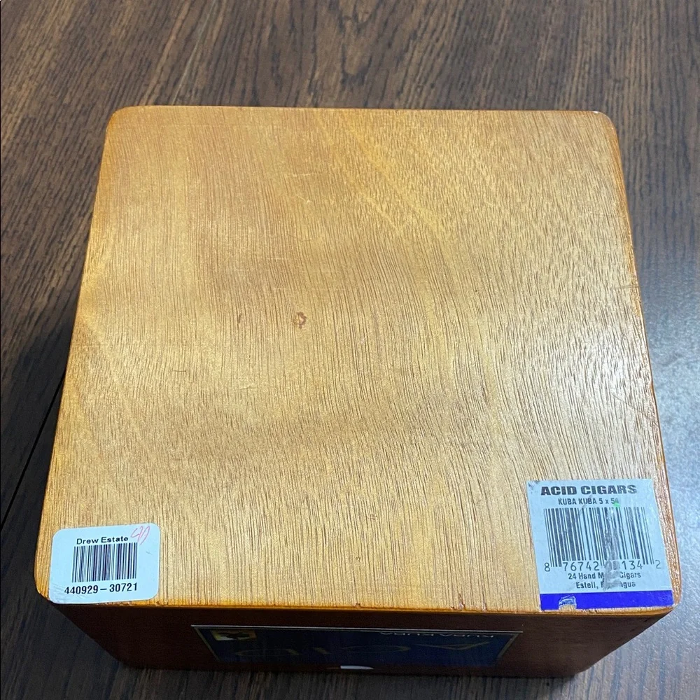 Acid Cigars by Drew Estate wooden cigar box